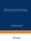Cover: Rechenkunst Accesserunt Commentationes Ad Physicam Generalem Pertinentes Et Miscellanea - Springer
