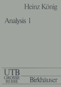Enlarge image Cover: Analysis I - Birkhäuser