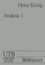 Cover: Analysis I - Birkhäuser