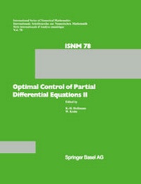 Enlarge image Cover: Optimal Control of Partial Differential Equations II: Theory and Applications - Birkhäuser