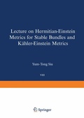 Cover: Lectures on Hermitian-Einstein Metrics for Stable Bundles and K&auml;hler-Einstein Metrics - Birkh&auml;user