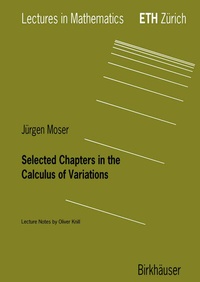 Abbildung von: Selected Chapters in the Calculus of Variations - Birkhäuser