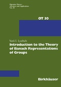 Cover: Introduction to the Theory of Banach Representations of Groups - Birkh&auml;user