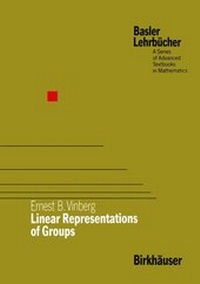 Enlarge image Cover: Linear Representations of Groups - Birkhäuser Verlag GmbH
