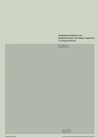 Abbildung von: Erdbebenverhalten von Balkenbrücken mit fester Lagerung in Längsrichtung - Birkhäuser