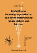 Cover: Triebbildung, Verzweigungsverhalten und Kronenentwicklung junger Fichten und L&auml;rchen - Birkh&auml;user