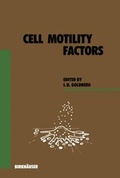 Cover: Cell Motility Factors - Birkh&auml;user