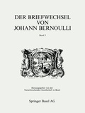 Cover: Der Briefwechsel von Johann I Bernoulli - Birkh&auml;user