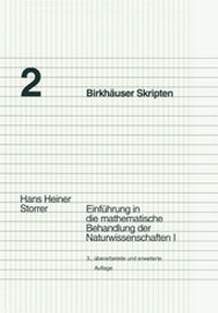 Abbildung von: Einführung in die mathematische Behandlung der Naturwissenschaften I - Birkhäuser