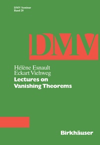 Abbildung von: Lectures on Vanishing Theorems - Birkhäuser