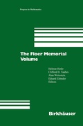 Bild: The Floer Memorial Volume - Birkh&auml;user