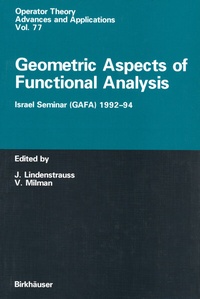 Abbildung von: Geometric Aspects of Functional Analysis - Birkhäuser