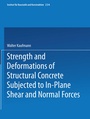 Cover: Strength and Deformations of Structural Concrete Subjected to In-Plane Shear and Normal Forces - Birkhäuser