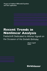 Abbildung von: Recent Trends in Nonlinear Analysis - Birkhäuser