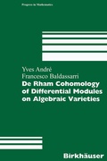 Cover: De Rham Cohomology of Differential Modules on Algebraic Varieties - Birkh&auml;user