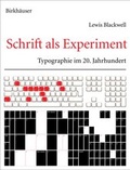 Cover: Schrift als Experiment - Birkh&auml;user
