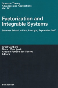 Abbildung von: Factorization and Integrable Systems - Birkhäuser