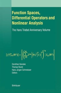Abbildung von: Function Spaces, Differential Operators and Nonlinear Analysis - Birkhäuser