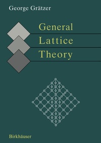 Abbildung von: General Lattice Theory - Birkhäuser