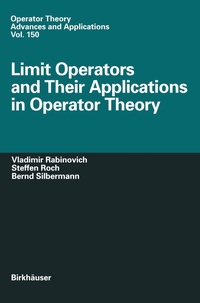 Abbildung von: Limit Operators and Their Applications in Operator Theory - Birkhäuser
