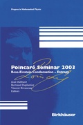 Cover: Poincar&eacute; Seminar 2003 - Birkh&auml;user