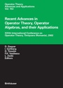 Cover: Recent Advances in Operator Theory, Operator Algebras, and their Applications - Birkhäuser