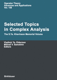Abbildung von: Selected Topics in Complex Analysis - Birkhäuser