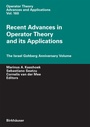 Cover: Recent Advances in Operator Theory and Its Applications - Birkh&auml;user