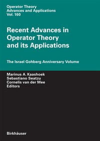Enlarge image Cover: Recent Advances in Operator Theory and Its Applications - Birkhäuser