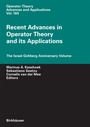 Cover: Recent Advances in Operator Theory and Its Applications - Birkhäuser