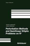 Cover: Perturbation Methods and Semilinear Elliptic Problems on R^n - Birkh&auml;user