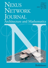 Enlarge image Cover: Nexus Network Journal 8,1 - Birkhäuser