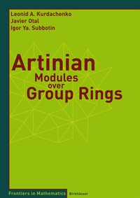 Abbildung von: Artinian Modules over Group Rings - Birkhäuser