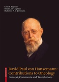 Cover: David Paul von Hansemann: Contributions to Oncology - Birkh&auml;user