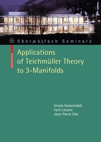 Abbildung von: Applications of Teichmuller Theory to 3-manifolds: Preliminary Entry 39 - Birkhauser Verlag AG