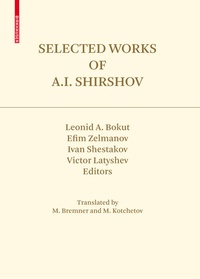 Abbildung von: Selected Works of A.I. Shirshov - Birkhäuser