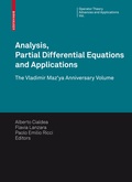 Cover: Analysis, Partial Differential Equations and Applications - Birkh&auml;user