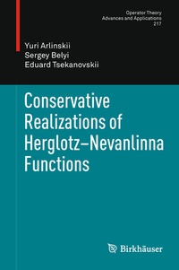 Abbildung von: Conservative Realizations of Herglotz-Nevanlinna Functions - Birkhäuser