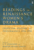 Cover: Readings in Renaissance Women's Drama - Routledge