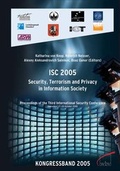 Cover: ISC 2005 Security, Terrorism and Privacy in Information Society - wbv Media