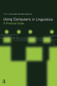 Abbildung von: Using Computers in Linguistics - Routledge