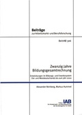 Cover: Zwanzig Jahre Bildungsgesamtrechnung - wbv Media
