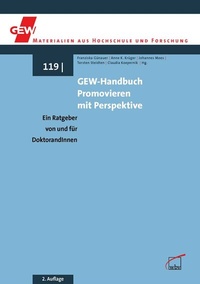 Abbildung von: GEW-Handbuch Promovieren mit Perspektive - wbv Media