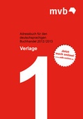 Cover: Adressbuch f&uuml;r den deutschsprachigen Buchhandel 2012/2013 / Adressbuch f&uuml;r den deutschsprachigen Buchhandle 2012/2013 - MVB GmbH