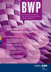 Abbildung von: Berufsbildung in Wissenschaft und Praxis 05/2012 - wbv Media