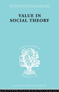 Cover: Value in Social Theory - Routledge