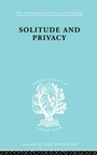 Cover: Solitude and Privacy - Routledge