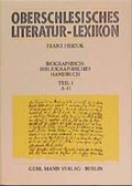 Cover: Oberschlesisches Literatur-Lexikon - Mann, Gebr.