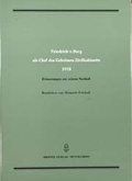 Cover: Friedrich von Berg als Chef des geheimen Zivilkabinetts 1918 - Droste Verlag GmbH