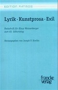 Cover: Lyrik &middot; Kunstprosa &middot; Exil - Francke, A